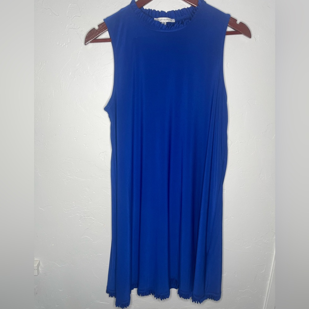 Tash + Sophie Royal Blue Sleeveless‎ Mini Dress